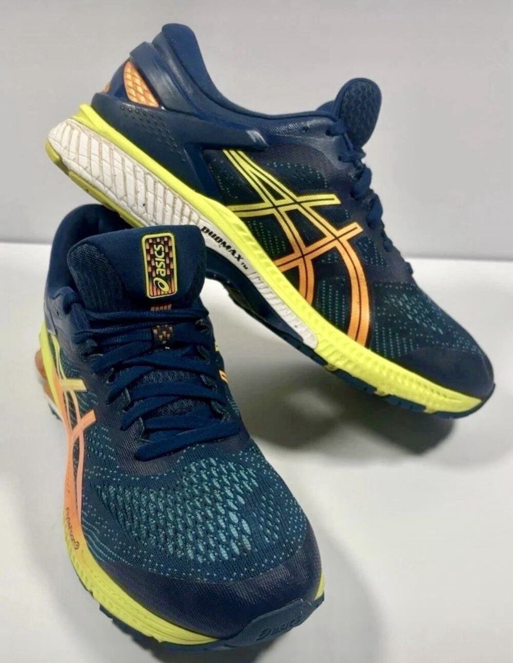 ASICS GEL-Kayano 26 Men's Size 8.5 Mako Blue Sour Yuzu Running Shoes 1011A541